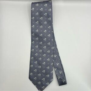 Ya Jia da Elegant Gray Floral Men's Tie